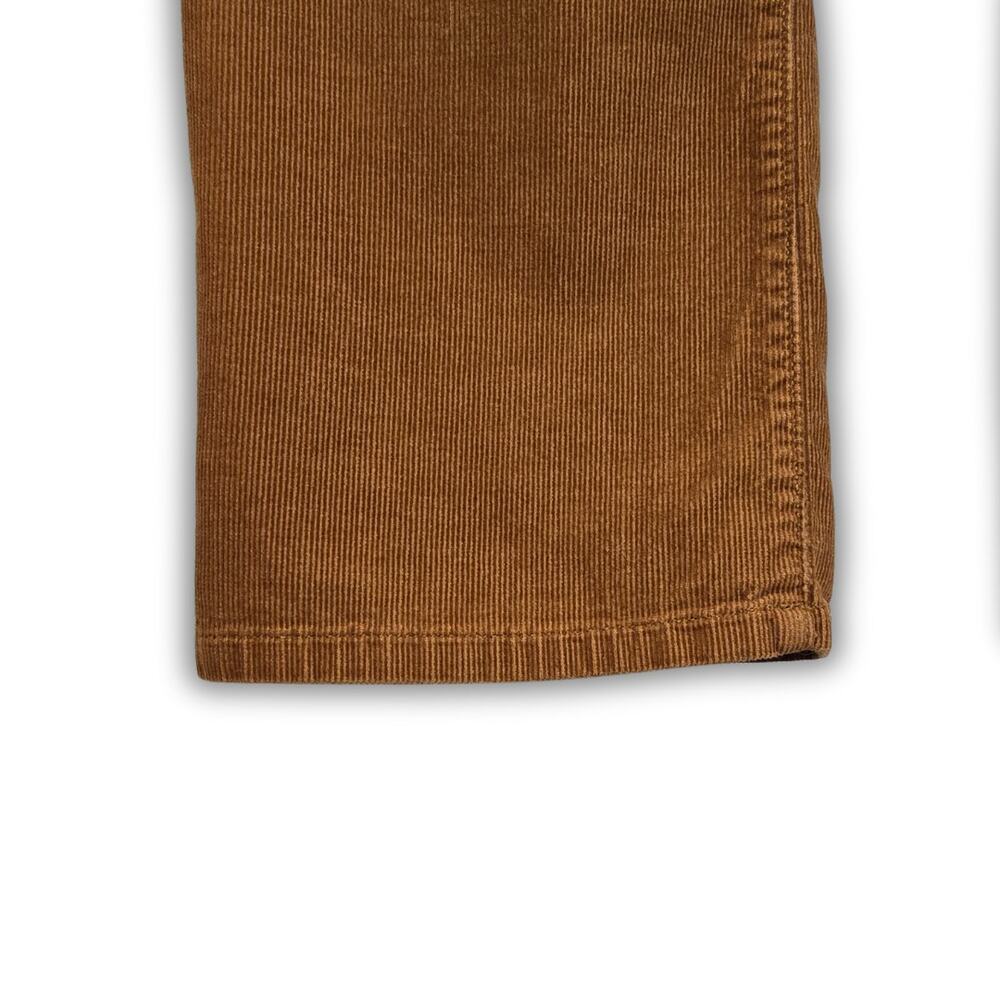 Land's End Size 18 Mid Rise Straight Leg Stretch Corduroy Pants Dark Toffee - Picture 4 of 5